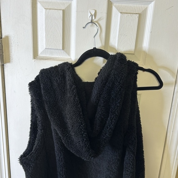 Koolaburra by Ugg Teddy Bear Black Hooded Cardigan Size Large - Picture 6 of 10